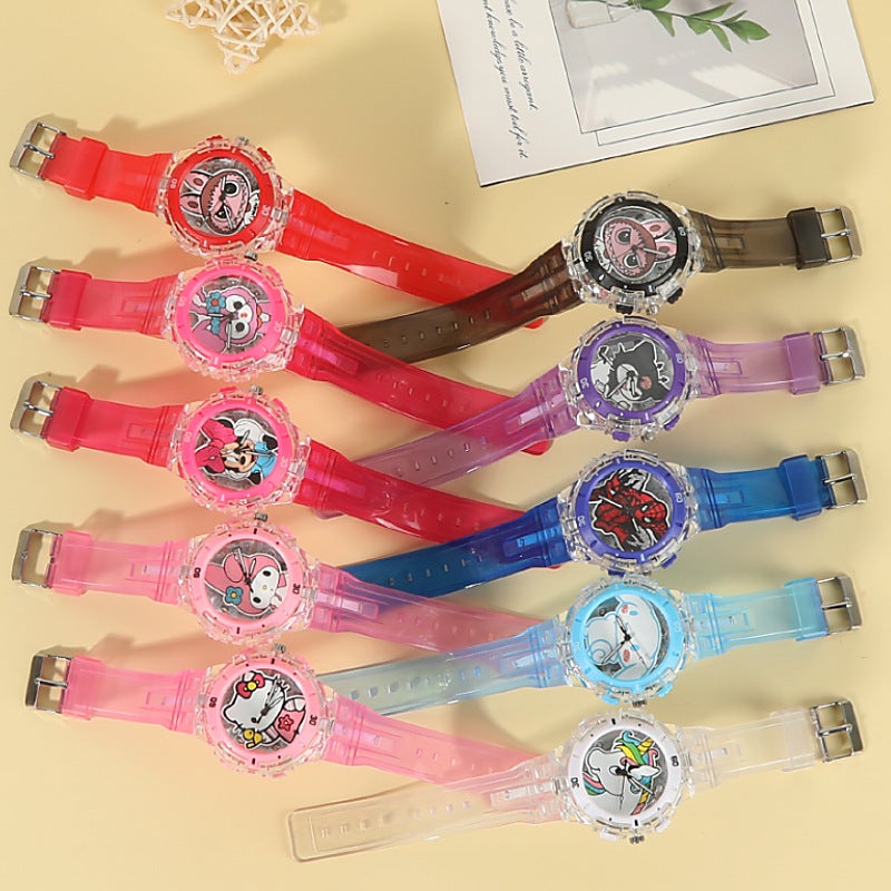 ساعة أطفال ستار ديلو ساعة كواتز للمدرسة الابتدائية ساعة كرتونية ساعة مضيئة ساعة رياضية ساعة إلكترونية هدايا للأولاد والبنات - Image 4